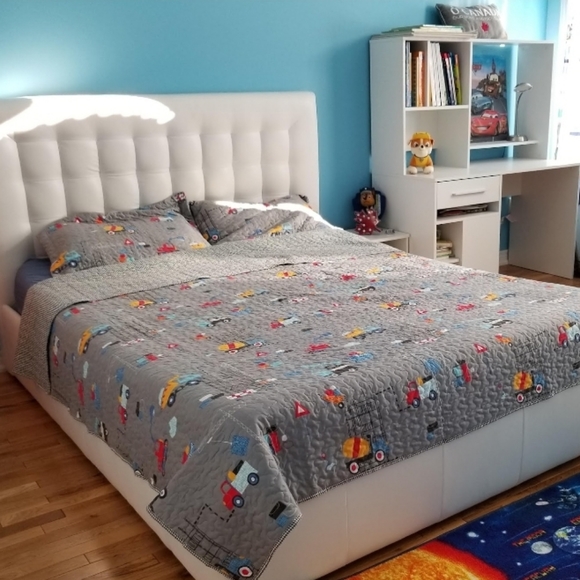 QE Bedding Qe Kids Construction Vehicles Quilt Set Queen Poshmark